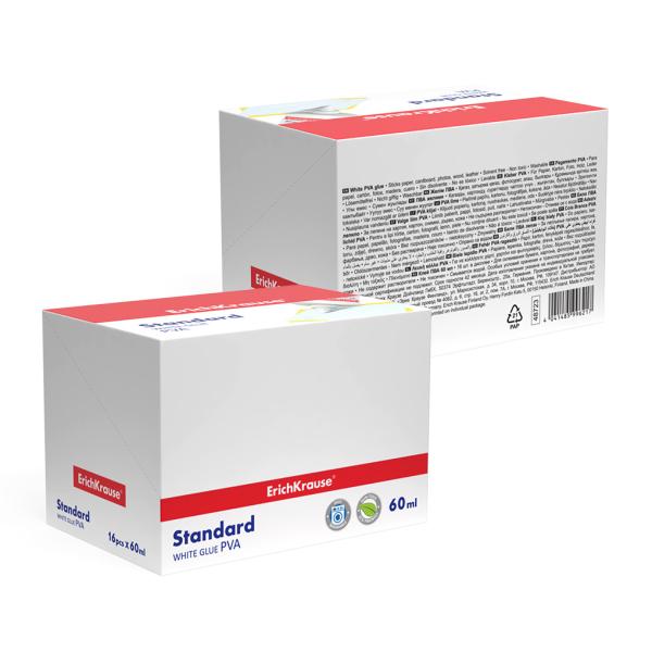 Клей ПВА 60 мл. ErichKrause® Standard,