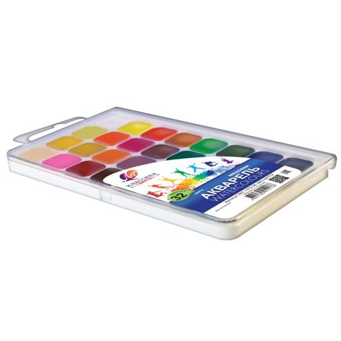 Акварель 32 цв. б/к "Классика" европодвес