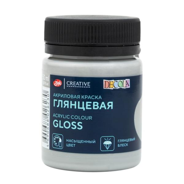 Акрил 50 мл глянц. Декола Нейтрально-серая