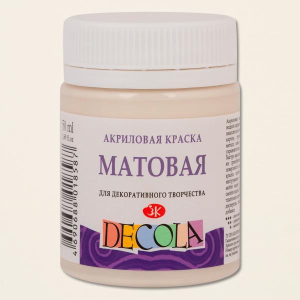 Акрил 50 мл матовый Декола Слоновая кость