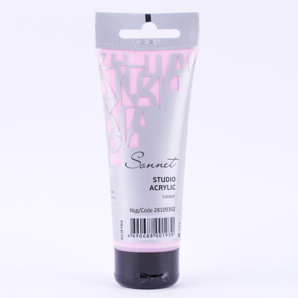 Акрил 75 мл туба Сонет Пастельно-розовая