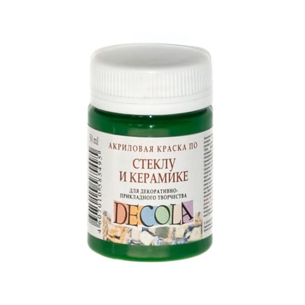 Акрил стекло керамика 50 мл Декола Зеленая средн