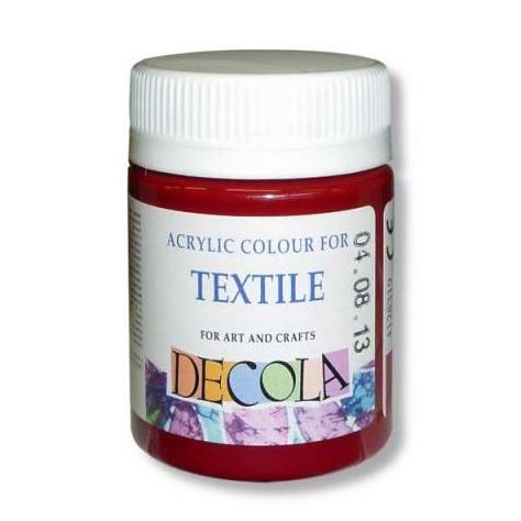 Акрил ткань 50 мл Декола Карминовая