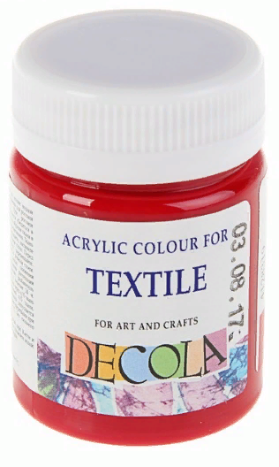 Акрил ткань 50 мл Декола Коралловая