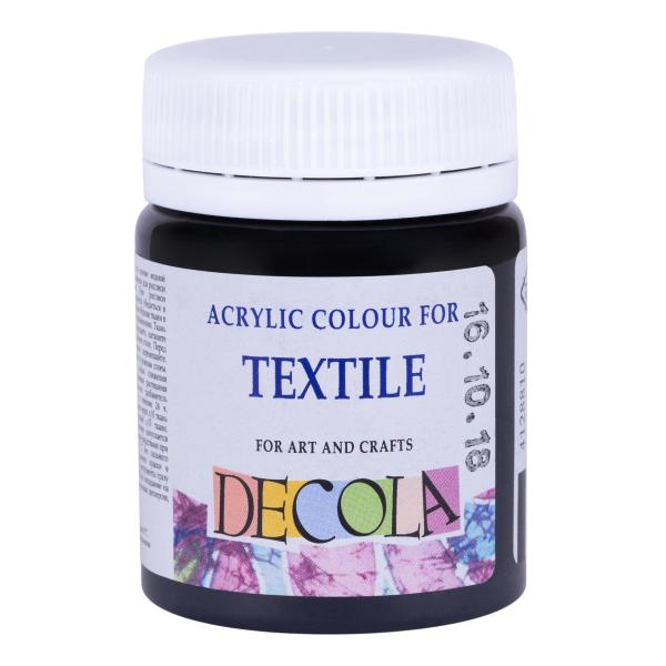 Акрил ткань 50 мл Декола Черная