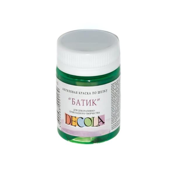 Акрил шелк батик 50 мл Декола Зеленая средняя