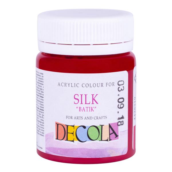 Акрил шелк батик 50 мл Декола Карминовая