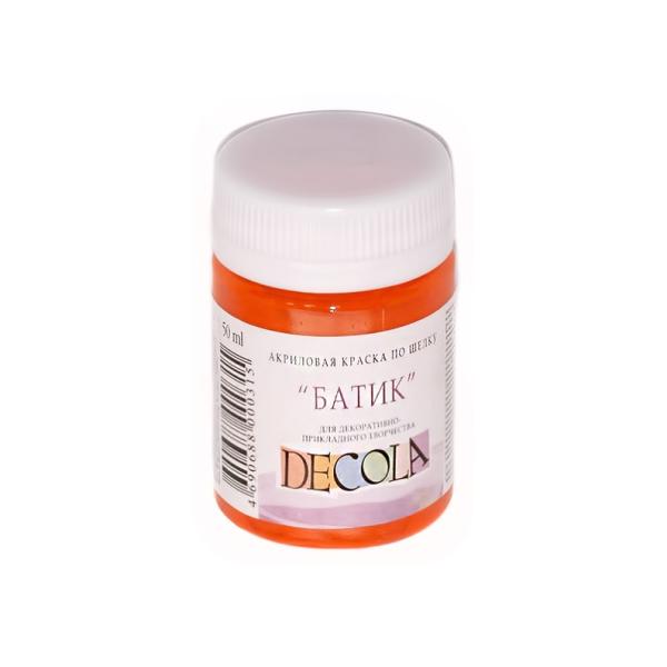 Акрил шелк батик 50 мл Декола Оранжевая