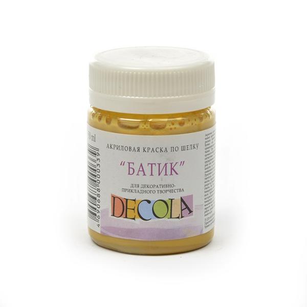 Акрил шелк батик 50 мл Декола Охра светлая