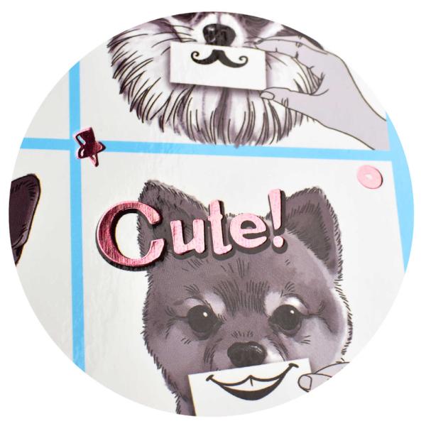 Анкета д/друзей А5 "СМЕШНЫЕ ЩЕНКИ" /128 л., блок - печать в две краски, глянцевая ламинация, тиснени