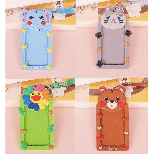 Бейдж школьный "deVENTE. Cat Friends" 120x63 мм, вертикальный, силиконовый, фигурный, на ленте с кар