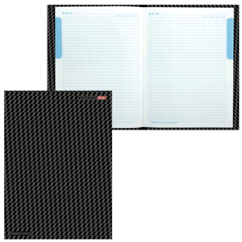 Бизнес-блокнот А4 80 л. кл. "CarbonStyle" тв.переплет 5-цв. блок УФ лак