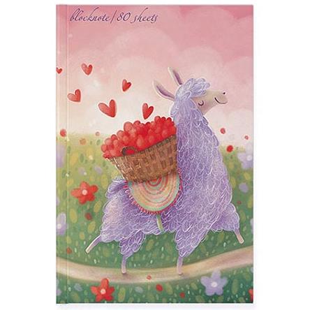 Бизнес-блокнот А5 80 л. "ЛАВАНДОВАЯ ЛАМА"