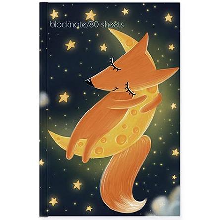 Бизнес-блокнот А5 80 л. кл. Волшебный лис