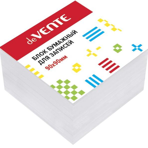 Блок бумаги  9*9*5см "deVENTE" белый, непроклеенный, офсет 80 г/м², белизна 96%