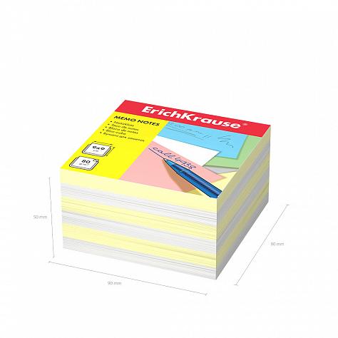 Блок бумаги  9*9*5см ErichKrause запасной желтый