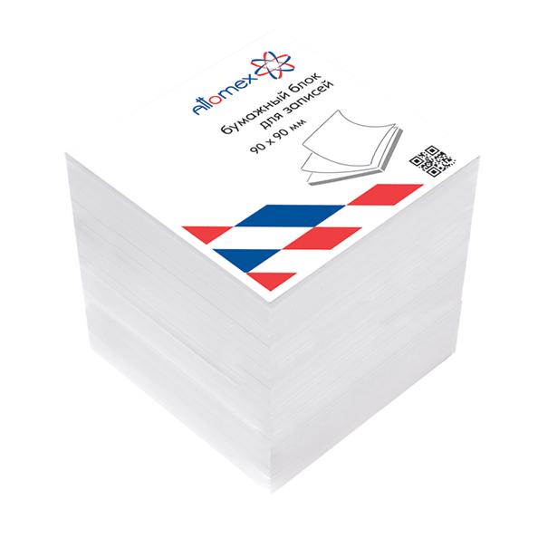 Блок бумаги  9*9*9см "Attomex" белый, пл. 70 г/м², белизна 70%, непроклееный