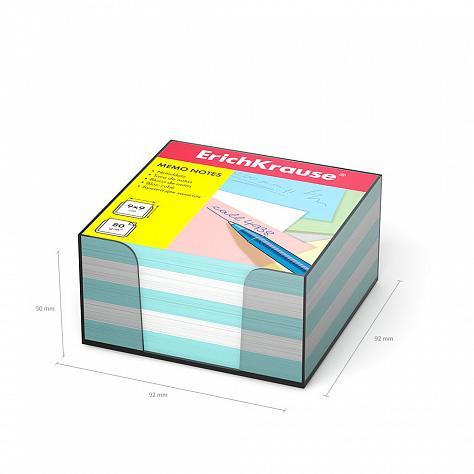 Блок бумаги 9*9*5см в пл/боксе /голуб./