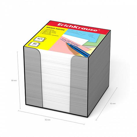 Блок бумаги 9*9*9см ErichKrause в пл/боксе /белый/