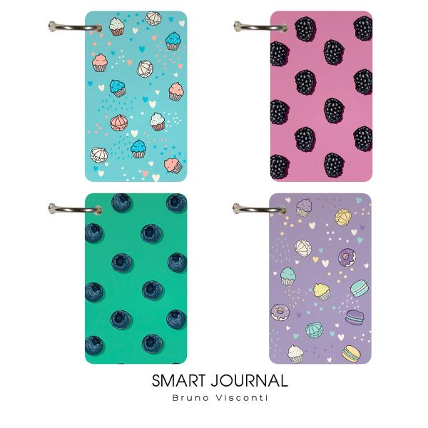 Блокнот "SMART JOURNAL" 54 х 90мм, 110 л, (4 ВИДА) ОТРЫВНОЙ БЛОК НА КОЛЬЦЕ
