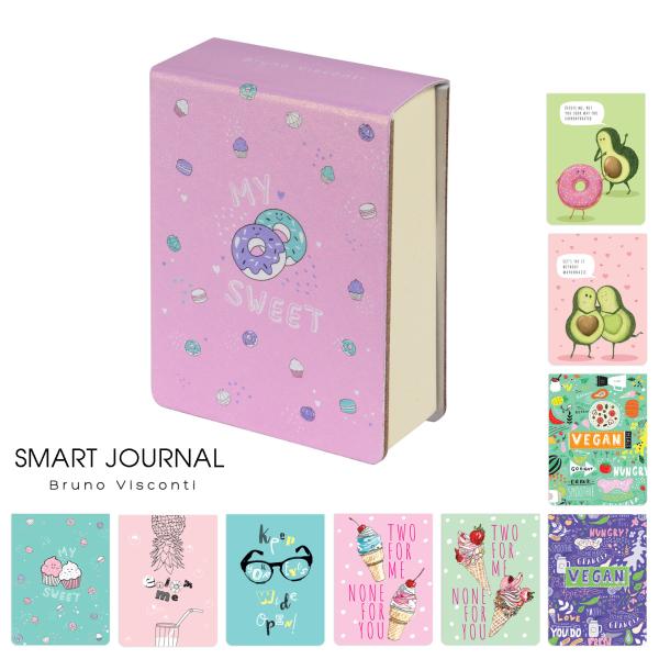 Блокнот "SMART JOURNAL" А7 250 л. (10 ВИДОВ) ОТРЫВНОЙ БЛОК, БЕЗ ЛИНОВКИ, МИКС 2