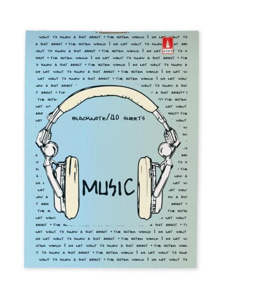 Блокнот А7 40 л. "SOUNDMANIA" 4 ВИДА