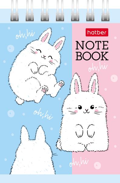 Блокнот А7 40 л. на гребне "На мягких лапках" тонир. блок 