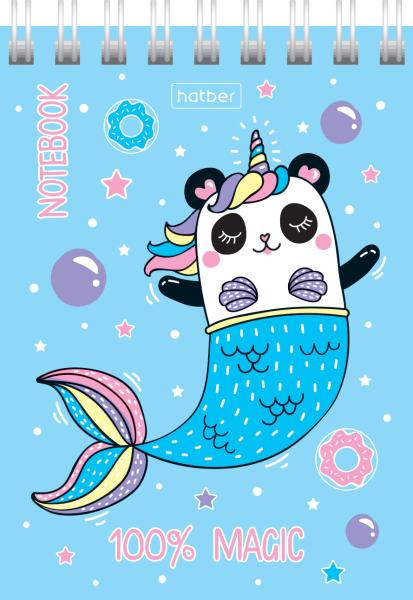 Блокнот А7 60 л. кл. на гребне "Приключения кота Пирожка" мел.картон