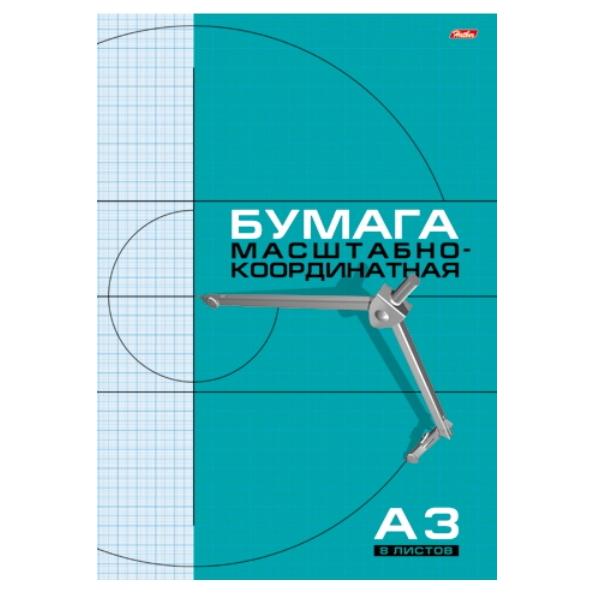 Бумага миллиметровая А3 8 л. (голубая сетка)