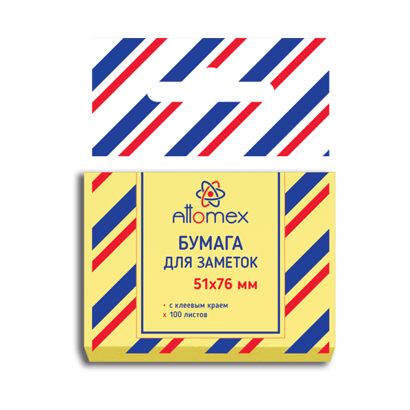 Бумага на л/п  51*76 100л. "Attomex" желтая  (60 г/м²)