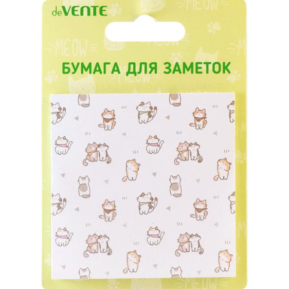 Бумага на л/п 75*75 мм 30 л. "deVENTE. Cat pattern" офсет 80 г/м²