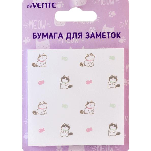Бумага на л/п 75*75 мм 30 л. "deVENTE. Cat pattern" офсет 80 г/м²