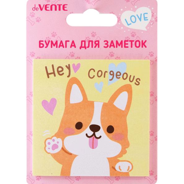 Бумага на л/п 75*75 мм 30 л. "deVENTE. Corgi" офсет 80 г/м²