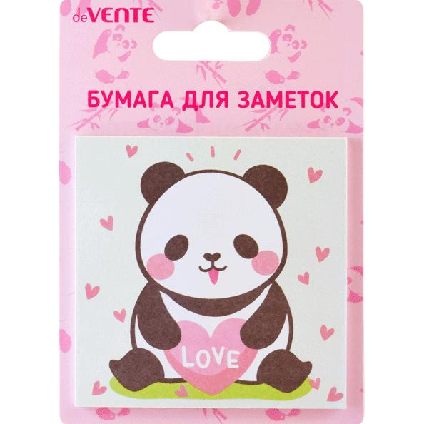 Бумага на л/п 75*75 мм 30 л. "deVENTE. Panda" офсет 80 г/м²