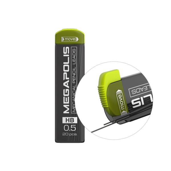 Грифели 0,5 мм ErichKrause Megapolis, 20 шт.