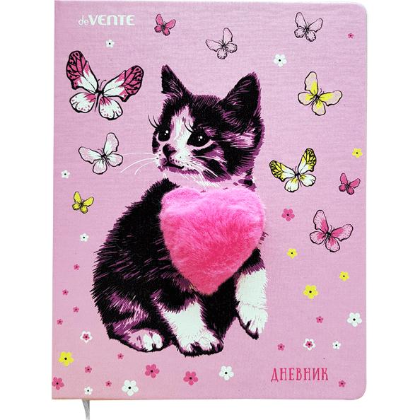 Дневник 1-11 кл, кожзам, deVENTE Beloved One Cat