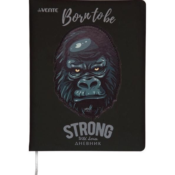 Дневник 1-11 кл. "deVENTE. Born To Be Strong" твердая обложка из искусственной кожи, шелкография, об