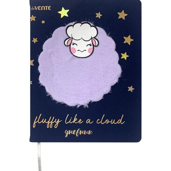Дневник 1-11 кл. "deVENTE. Fluffy Sheep" тв. обложка из искусственной кожи, аппликация из меха и иск