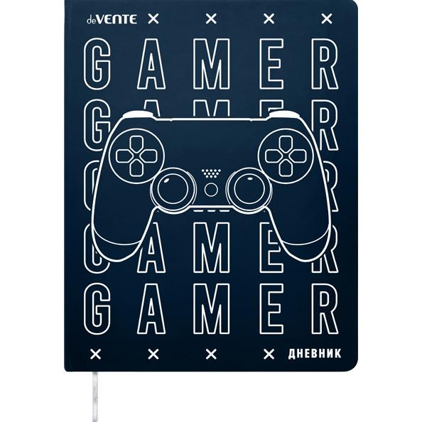 Дневник 1-11 кл. "deVENTE. Gamer" гибкая обложка из искусственной кожи, шелкография, отстрочка, 1 ля
