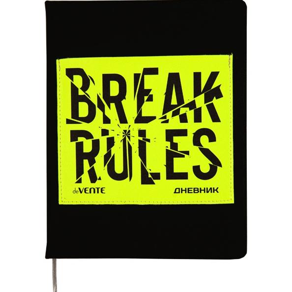 Дневник 1-11 кл. 48 л. "deVENTE. Break Rules. Yellow" тв. обложка из искусственной кожи с поролоном,