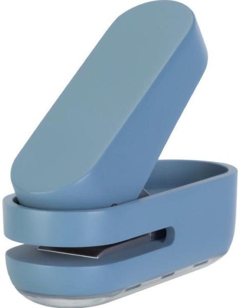 Дырокол на 10 л. Deli NS088blue пластик голубой отв.:1