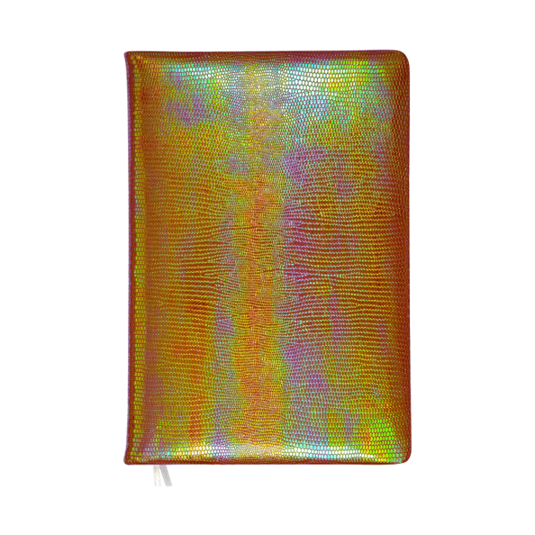Ежедневник недат А5 "deVENTE. Glossy" (145 ммx205 мм) 320 стр, оранжевый блестящий, кремова