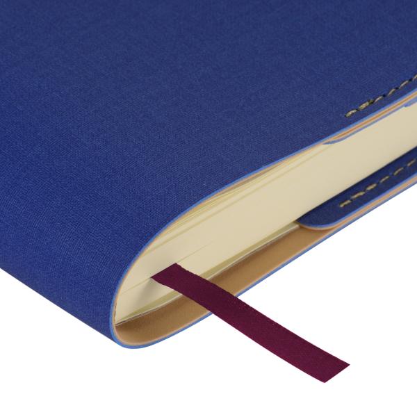 Ежедневник недат А5 "SORRENTO" (ЯРКО СИНИЙ)