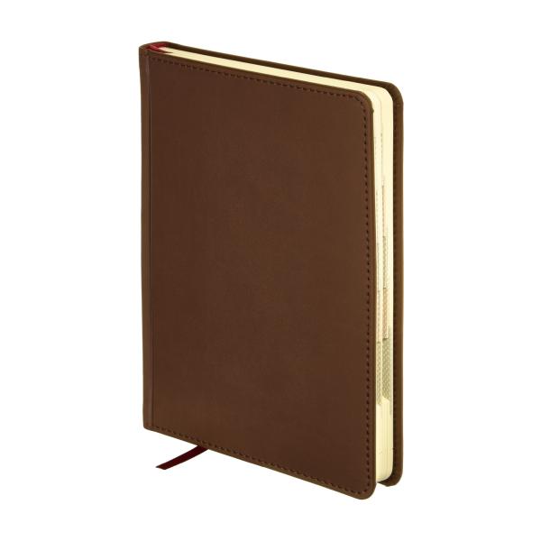 Ежедневник недат А5 с индексами "VELVET INDEX" (КОРИЧНЕВЫЙ)