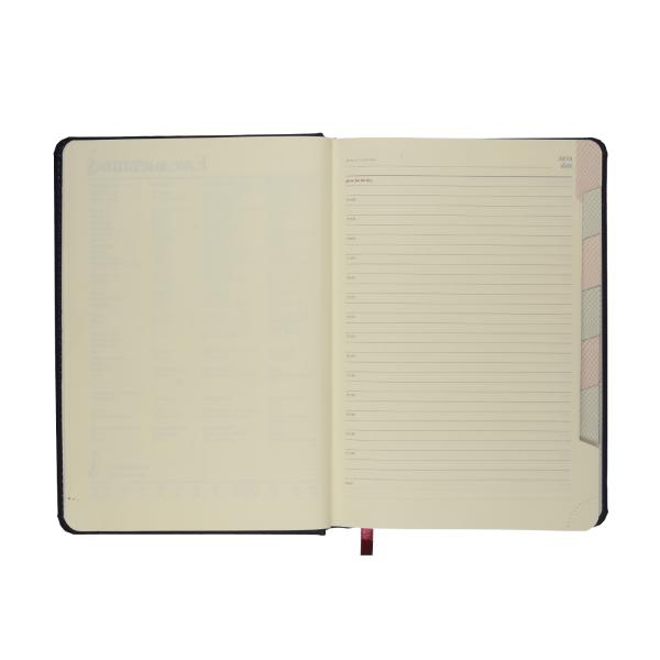 Ежедневник недат А5 с индексами "VELVET INDEX" (ТЕМНО-СИНИЙ NAVY)