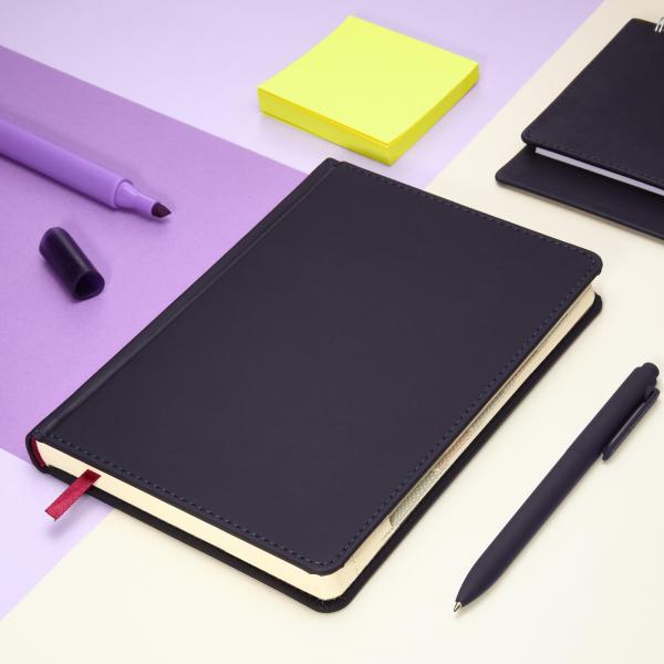 Ежедневник недат А5 с индексами "VELVET INDEX" (ТЕМНО-СИНИЙ NAVY)