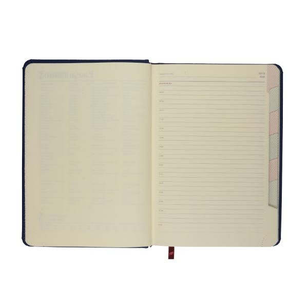 Ежедневник недат А5 с индексами "VELVET INDEX" (ТЕМНО-СИНИЙ)