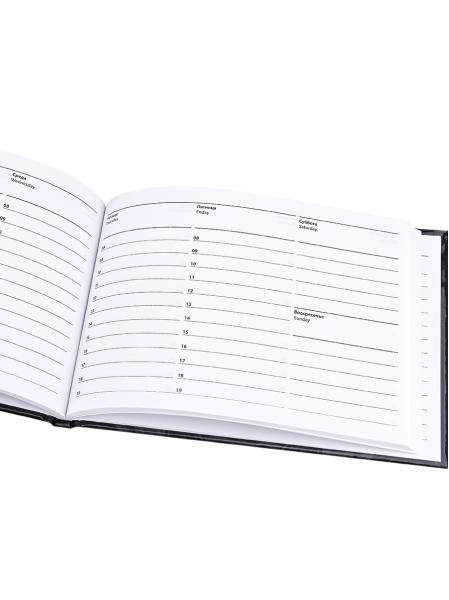 Еженедельник недат А6 64 л. ЛЕОПАРД БОКСЕР 7БЦ, глянц. лам., горизонтальный