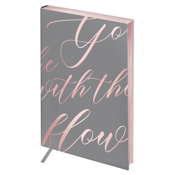 Записная книжка А5 80 л. ЛАЙТ, кожзам, Greenwich Line "Vision. Powder pink", срез розовая фольга