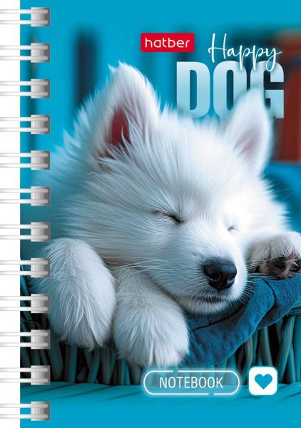 Записная книжка А7 40 л. кл. на гребне "Кошарики"